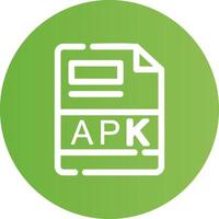 apk criativo ícone Projeto vetor