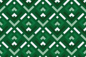abstrato geométrico padronizar com linhas, simples desatado vetor fundo. verde e branco textura