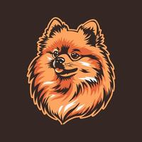 pomerânia cachorro estoque vetor ilustração