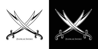 a elegante árabe espada ilustração vetor