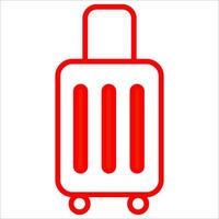 bagagem, mala de viagem ícone vetor ilustração símbolo
