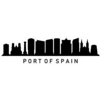 Horizonte porta do Espanha ilustrado em branco fundo vetor