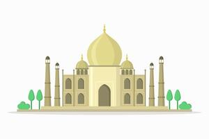 ilustrado taj mahal vetor