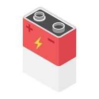 conceitos de bateria de energia vetor