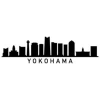 yokohama Horizonte ilustrado vetor