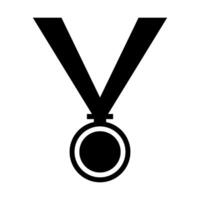 medalha ilustrada em fundo branco vetor