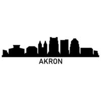 Akron ilustrado Horizonte vetor