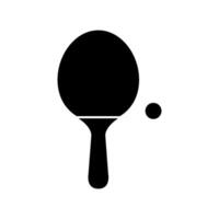 ping pong raquete ilustrado em branco fundo vetor