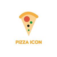 pizza ícone simples logotipo vetor Comida placa