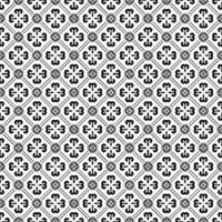 padrão abstrato sem emenda preto e branco. fundo e pano de fundo. design ornamental em tons de cinza. vetor