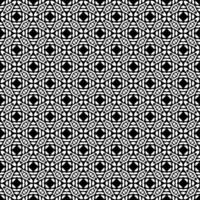 padrão abstrato sem emenda preto e branco. fundo e pano de fundo. design ornamental em tons de cinza. vetor