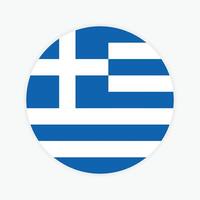 Grécia nacional bandeira vetor ilustração. Grécia volta bandeira.