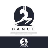 símbolo de desenho vetorial de logotipo de dança vetor