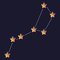 Estrela gráfico com cinco estrelas vetor