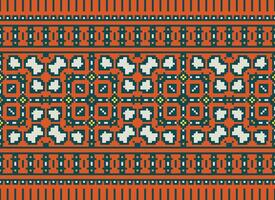 uma lindo têxtil digital Projeto conjunto do damasco Mughal paisley ornamental ikat étnico Cruz ponto padronizar decoração fronteira retro luxo estilo papel de parede presente cartão quadro, Armação para mulheres pano frente costas dupatta vetor