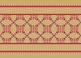 uma lindo têxtil digital Projeto conjunto do damasco Mughal paisley ornamental ikat étnico Cruz ponto padronizar decoração fronteira retro luxo estilo papel de parede presente cartão quadro, Armação para mulheres pano frente costas dupatta vetor