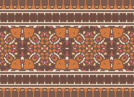 natureza safras Cruz ponto tradicional étnico padronizar paisley flor ikat fundo abstrato asteca africano indonésio indiano desatado padronizar para tecido impressão pano vestir tapete cortinas e sarongue vetor