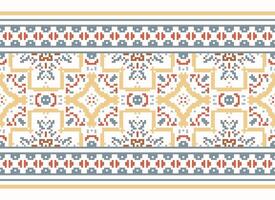 natureza safras Cruz ponto tradicional étnico padronizar paisley flor ikat fundo abstrato asteca africano indonésio indiano desatado padronizar para tecido impressão pano vestir tapete cortinas e sarongue vetor