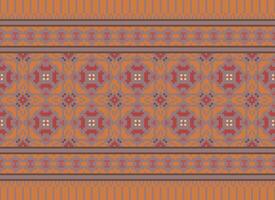 uma lindo têxtil digital Projeto conjunto do damasco Mughal paisley ornamental ikat étnico Cruz ponto padronizar decoração fronteira retro luxo estilo papel de parede presente cartão quadro, Armação para mulheres pano frente costas dupatta vetor