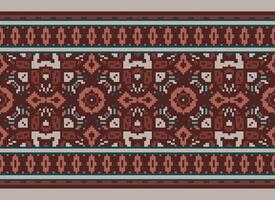 natureza safras Cruz ponto tradicional étnico padronizar paisley flor ikat fundo abstrato asteca africano indonésio indiano desatado padronizar para tecido impressão pano vestir tapete cortinas e sarongue vetor