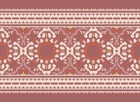 africano ikat pixel floral paisley bordado fundo. geométrico étnico oriental padronizar tradicional.asteca estilo abstrato vetor ilustração.design para textura,tecido,vestuário,embrulho,tapete.