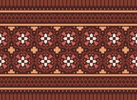 uma lindo têxtil digital Projeto conjunto do damasco Mughal paisley ornamental ikat étnico Cruz ponto padronizar decoração fronteira retro luxo estilo papel de parede presente cartão quadro, Armação para mulheres pano frente costas dupatta vetor