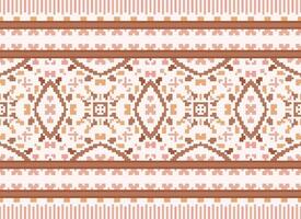 natureza safras Cruz ponto tradicional étnico padronizar paisley flor ikat fundo abstrato asteca africano indonésio indiano desatado padronizar para tecido impressão pano vestir tapete cortinas e sarongue vetor