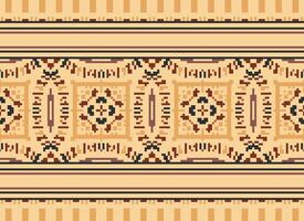 natureza safras Cruz ponto tradicional étnico padronizar paisley flor ikat fundo abstrato asteca africano indonésio indiano desatado padronizar para tecido impressão pano vestir tapete cortinas e sarongue vetor