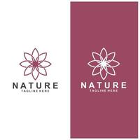 simples flor logotipo natureza logotipo abstrato Projeto vetor