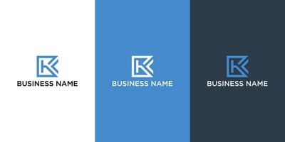 Customizável carta k logotipo, ideal para começar ups e pequeno negócios vetor