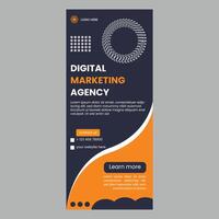 roll up banner design template vetor