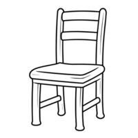limpar \ limpo vetor esboço do uma cadeira ícone para versátil formulários.
