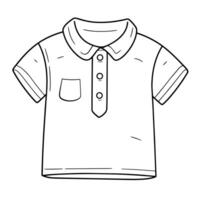 clássico camisa esboço ícone dentro vetor formato para vestuário projetos.