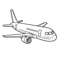 lustroso avião esboço ícone dentro vetor formato para viagem projetos.