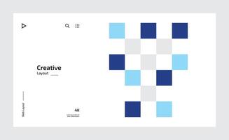 criativo o negócio aterrissagem página Projeto com múltiplo colori formas vetor