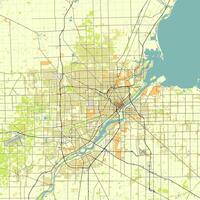 cidade mapa do toledo, ohio, EUA vetor