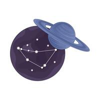 ilustração do Capricórnio constelação vetor