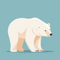 polar Urso desenho animado ilustração grampo arte vetor Projeto