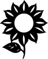 flor, minimalista e simples silhueta - vetor ilustração