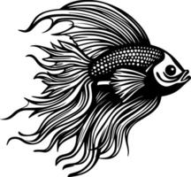 betta peixe - Alto qualidade vetor logotipo - vetor ilustração ideal para camiseta gráfico