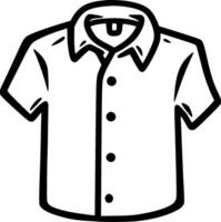 camisa - minimalista e plano logotipo - vetor ilustração