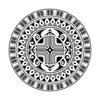 volta tatuagem enfeite com suástica maori estilo. africano, astecas ou maia étnico estilo. vetor