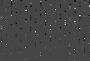padrão de vetor preto claro com cristais, retângulos.