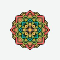 colori mandala. vintage decorativo elementos para fundos com islâmico, árabe, turco, indiano, otomano motivos vetor
