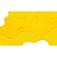 design líquido de fundo abstrato de cor amarela vetor