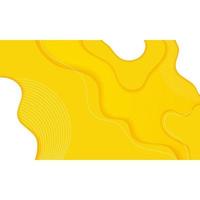 banner de fundo amarelo abstrato líquido vetor