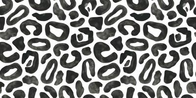 neve leopardo pele imitação. mão desenhado aguarela desatado padronizar. visto Preto e branco imprimir. animal textura fundo para tecido, cartões, capas, convites, scrapbooking, embalagem papéis vetor