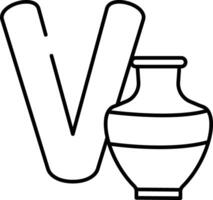 alfabeto Series v esboço vetor ilustração