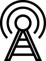 sinal ícone vetor. Wi-fi ilustração placa. antena e satélite sinal símbolos. sem fio logotipo. vetor