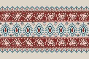 damasco ikat floral padronizar ongray fundo vetor ilustração.ikat oriental bordado, asteca estilo, mão desenhado, barroco padrão.design para textura,tecido,vestuário,embrulho,decoração,tapete,cachecol.